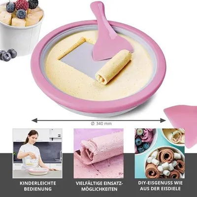 Produktbild von Famanu Eismaschine Selbstgemachtes Eis - DIY Set mit Kühlfunktion