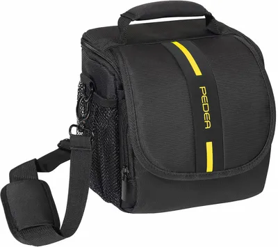 Produktbild von PEDEA Kameratasche "Essex" Größe M, schwarz/gelb