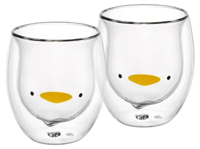 Produktbild von GRÄWE Doppelwandige-Thermogläser, 285ml, 2er Set, Motiv Ente