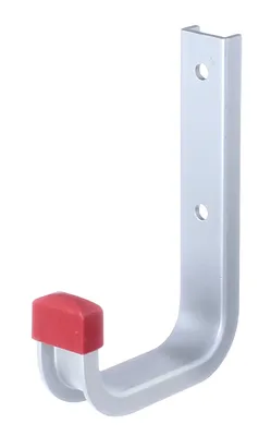 Obrázek produktu pro Alberts 856793 Wandhaken, abgewinkelt, Aluminium, Tiefe 80 mm, Höhe 120 mm, 10er Set