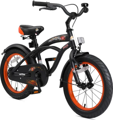 Produktbild von BIKESTAR Kinder Fahrrad ab 4 Jahre | 16 Zoll Cruiser Kinderrad | Schwarz (matt)