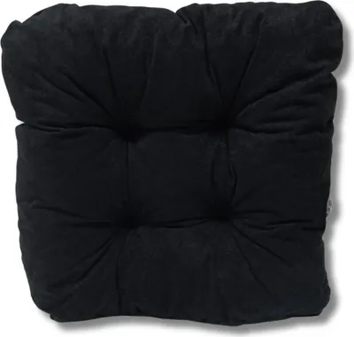 Immagine prodotto di Cuscino trapuntato per sedia nero 38x38x8 cm - 0001 seduta comoda da giardino e sala da pranzo