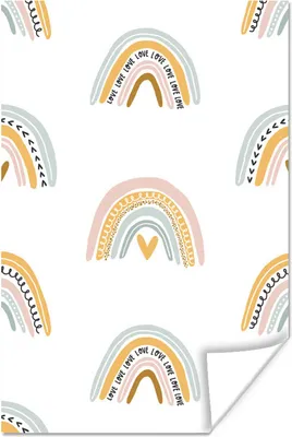 Produktbild von MuchoWow® Poster Design - Regenbogen - Dekoration 20x30 cm - Papierdruck