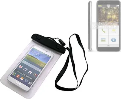Produktbild von K-S-Trade Schutz Hülle Handy Hülle Kompatibel mit Emporia Smart.3 Mini Beach Bag wasserdicht 16cm x 10cm Schutzhülle Staub Sand Flachwasser