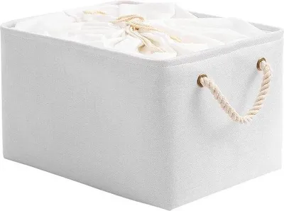 Obrázek produktu pro Sada bílých úložných boxů, 34 x 24 x 20 cm, skládací
