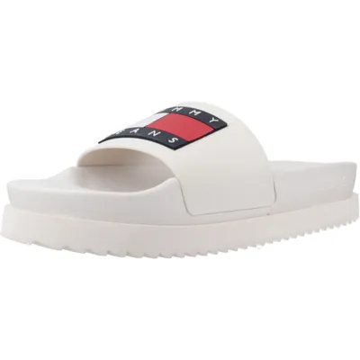 Produktbild von TOMMY JEANS TJW ELEVATED FLATFORM SLIDE Weiß