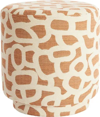 Produktbild von Light & Living - Sitzpuff Davonte - Orange - Ø40x44cm