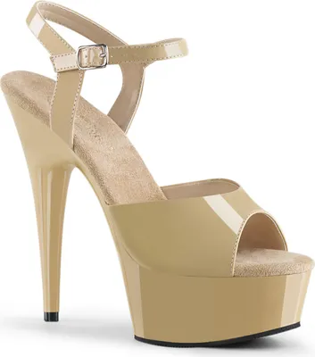 Produktbild von DELIGHT-609 Damen Sandale von Pleaser, Beige  , EU 42, US 12