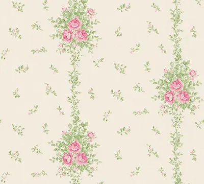 Produktbild von A.S. Création Vliestapete Château 5 Tapete creme grün rosa 10,05 m x 0,53 m 345002 34500-2