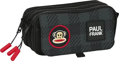Zdjęcie produktu dla Potrójne etui wielofunkcyjne Paul Frank Campers Black (21,5 x 10 x 8 cm)