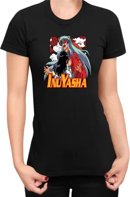 Immagine prodotto di Maglietta da donna Japan Manga Anime Comics Animation Inuyasha, Lady L , Noir