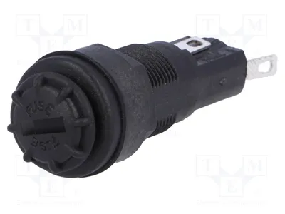 Image de 1 douille, 5 fusibles cylindriques 5x20 mm, 250 V, pour boîtiers de fusibles FX0462