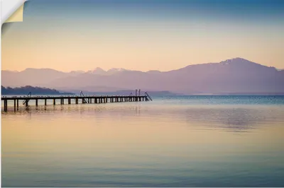 Produktbild von ARTland Wandbild, selbstklebend Morgen am Chiemsee Größe: 60x40 cm