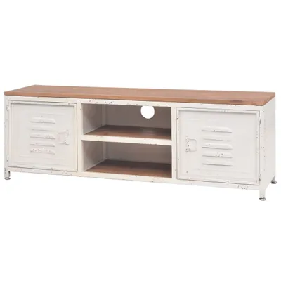 Image de vidaXL Armoire TV 120x30x40 cm blanc