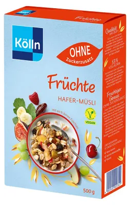 Produktbild von Kölln Müsli Früchte o. Zuckerzusatz, 500g