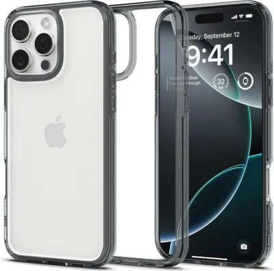 Produktbild von Spigen Ultra Hybrid, Cover, Apple, iPhone 16 Pro Max, 17,5 cm (6.9"), Transparent