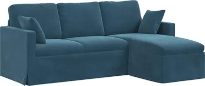 Produktbild von vidaXL Sofa Blau 198 x 134 x 80 cm Samt