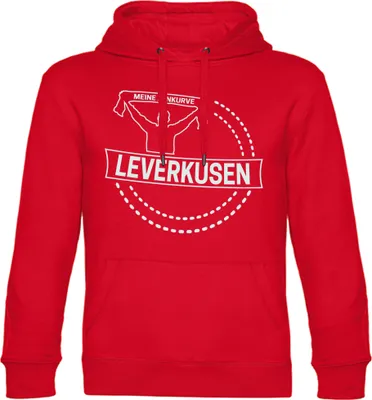 Produktbild von multifanshop Kapuzen Sweatshirt - Leverkusen - Meine Fankurve, rot, Größe XL