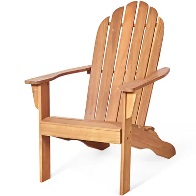 Zdjęcie produktu dla Krzesło ogrodowe COSTWAY Adirondack, fotel ogrodowy, meble ogrodowe do ogrodu, taras natura