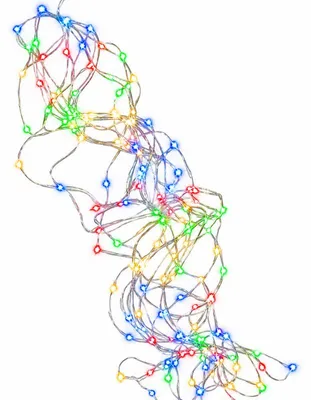 Imagen del producto de ISO 11348 Iluminación navideña «Cabello de ángel», 200 LED, 9 W, multicolor, 1,95 m