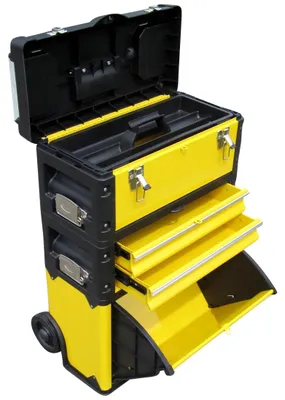 Produktbild von ALEOS. Metall Werkzeugtrolley Werkstattwagen XL Type: B305ABD mit Schubladenverriegelung und Schloss