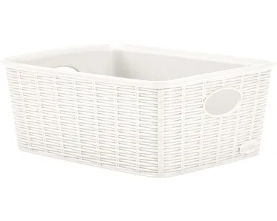 Immagine prodotto di Cestino Elegance M bianco 19,5 x 10 x 25 cm
