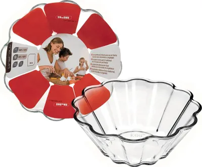 Productafbeelding van Form voor muffins, Ibili-Kristall, borosilicaatglas, 20x8 cm, transparant