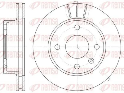 Produktbild von 2x REMSA Bremsscheibe 6097.10 vorne für OPEL Corsa D Schrägheck (S07) 239 5mm