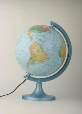 Image de Globe 250 politique-physique illuminé en boîte ZACHEM 0713