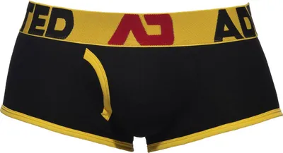 Image de ADDICTED Open Fly Coton Trunk Black/Yellow - 1x Taille S