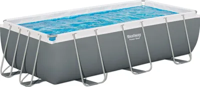 Zdjęcie produktu dla Zestaw basenowy Bestway® Power Steel™ Frame z pompą filtrującą 404 x 201 x 100 cm, szary, prostokątny