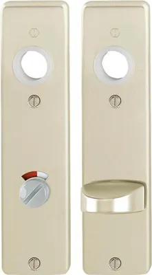 Productafbeelding van Hoppe kozijnplaat voor binnendeuren, type 202KP, 8/78 mm, geschikt voor toiletdieren, model F2