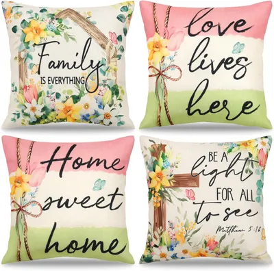 Obrázok produktu pre Obliečky na vankúše 45x45 cm, sada 4 ks, farebné, pre obývačku