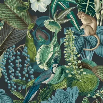 Produktbild von DUTCH WALLCOVERINGS Tapete Amazonas Mehrfarbig