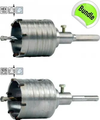 Produktbild von Bohrkronen HM Widea Dosenbohrer 2 x Sechskant 65 + 80 mm