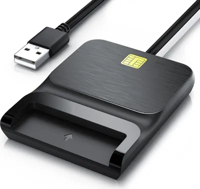 Produktbild von CSL Speicherkartenleser USB SmartCard Reader / Chipkartenleser - USB 2.0 High Speed, Cardreader für SIM Cards, SD, MicroSD, für Mac OS X & Windows 7-11