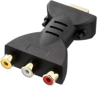 Immagine prodotto di Adattatore da HDMI a HDMI-3RCA - Supporta 1080p - 3 connettori - Supporta la conversione da HDMI a video composito AV e audio - Adatto per televisori HD, televisori e videocamere