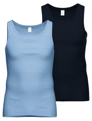 Produktbild von 2er Pack AMMANN Herren Unterhemd Jeans