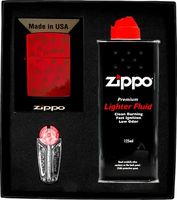 Obrázok produktu pre Sada zapaľovačov ZIPPO CANDY APPLE RED FLAME PATTERN dar No1