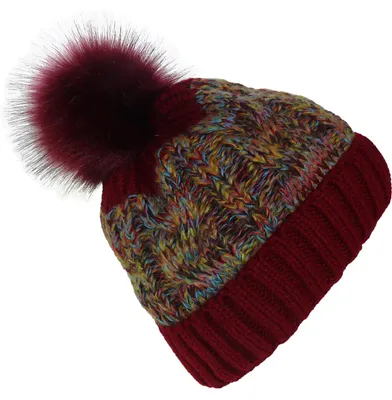 Produktbild von Dehnbare Outdoor Mütze mit Bommel und Futter, Einheitsgröße, in 6 Farben