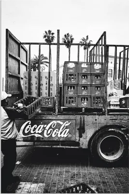 Produktbild von ARTland Wandbild Alu für Innen & Outdoor CocaCola-LKW in El Jadida - Marokko Größe: 40x60 cm