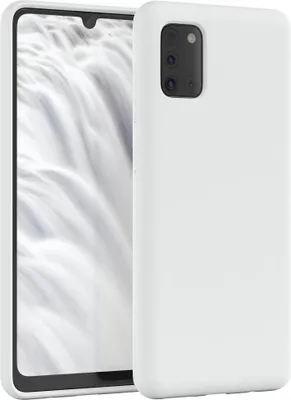 Produktbild von EAZY CASE Silikonhülle für Samsung Galaxy A31 Silikon Backcover Schutz in Weiß