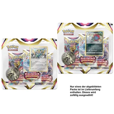 Produktbild von Pokemon Sammelkartenspiel: Blister Booster 3er-Pack Verlorener Ursprung (+)