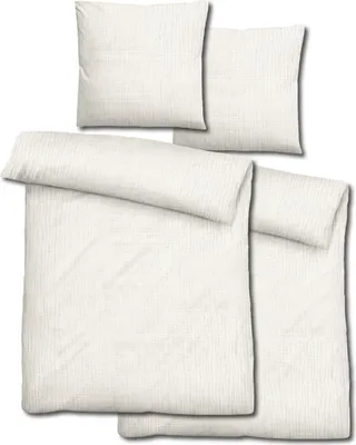Produktbild von Doppelpack Sleezzz® Musselin Bettwäsche natur 135 x 200 cm + 80 x 80 cm