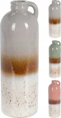 Produktbild von Keramikvase, Blumenkrug, modern, 25x8 cm