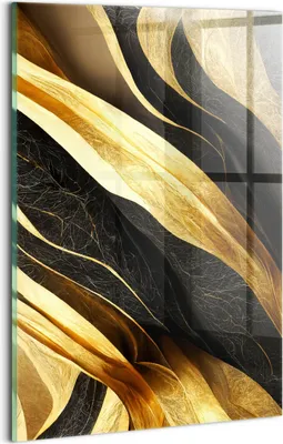 Produktbild von Designer Glasbild - Wandbild - Glas Bild - 20x30 cm - Elegante Abstraktion