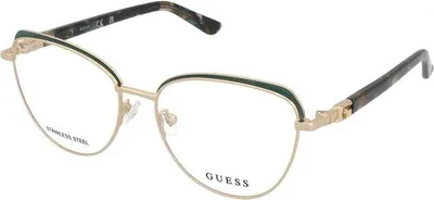 Produktbild von Guess GU2982 098 shiny dark green 53/15/140 Damen Brillen
