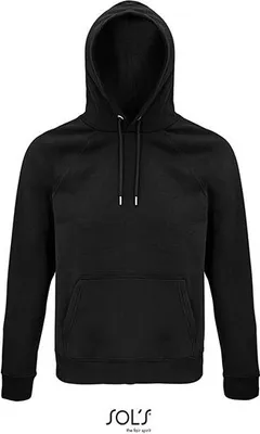 Produktbild von Unifarbenes Sweatshirt Stellar mit Kangorootasche und überkreuztem Kragen