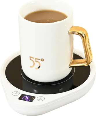 Produktbild von Tassenwärmer, verbesserter Kaffeewärmer und Becherwärmer für den Schreibtisch mit 3 Temperatureinstellungen,white