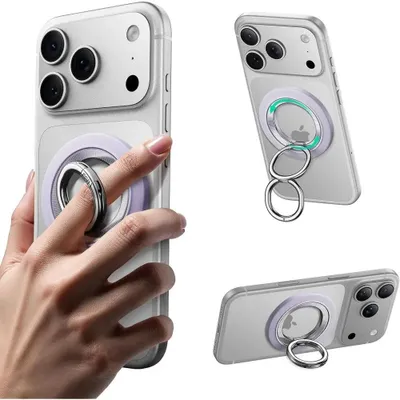Produktbild von ESR Halolock 360 MagSafe Phone Ring Stand magnetischer Fingerhalter, Violett